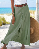 Grace - Solid Color Maxi Skirt