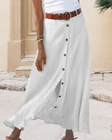 Grace - Solid Color Maxi Skirt