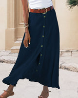 Grace - Solid Color Maxi Skirt