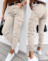 Charlie -  High Waist Cargo Pants