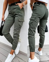 Charlie -  High Waist Cargo Pants