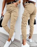 Charlie -  High Waist Cargo Pants