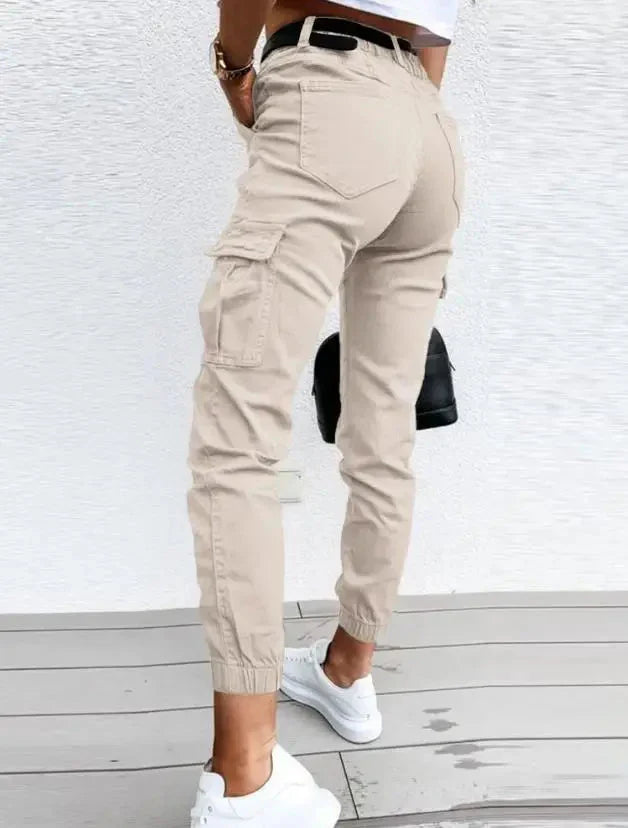 Charlie -  High Waist Cargo Pants